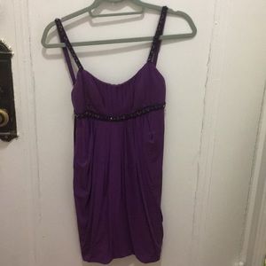 Purple Jeweled cocktail dress